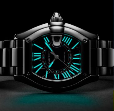 Cartier Roadster luminescent dial
